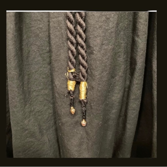 Lapis Boho Black Halter Flowy midi dress - Picture 6 of 7